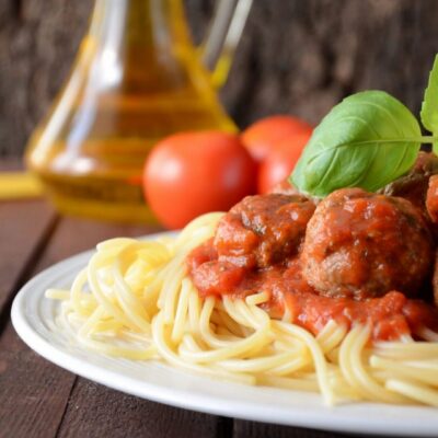 spaghetti and meatballs