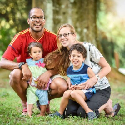 family outdoors