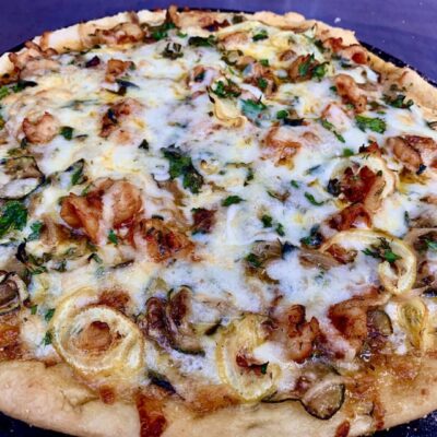 shrimp scampi pizza