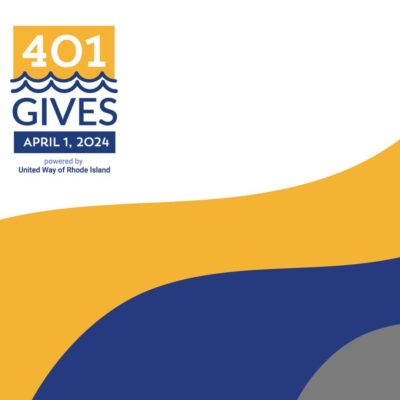 401 gives the United Way logo with a yellow and blue background.